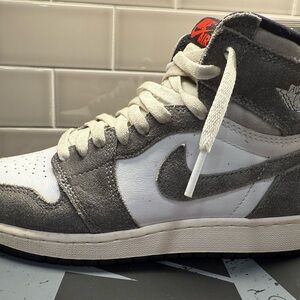 Nike Air Jordan 1 Retro High OG in grey and white